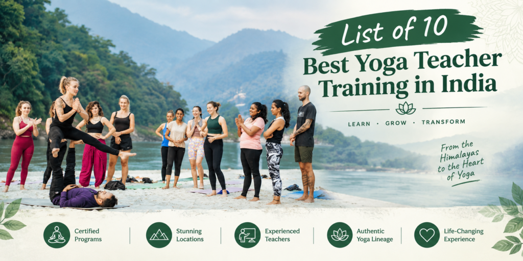 list of 10 Best Yoga Teacher Training in India